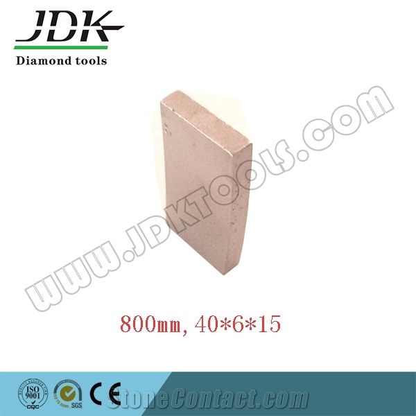 800mm JDK Diamond Segment And Blade For Indonesia Lava And Sandstone Cutting