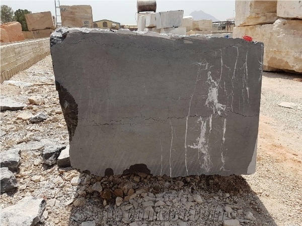 Pietra Gray Marble Block, Iran Black Marble