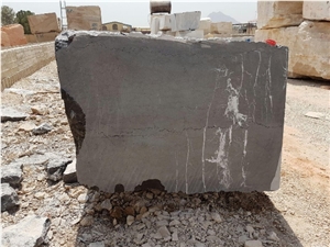 Pietra Gray Marble Block, Iran Black Marble