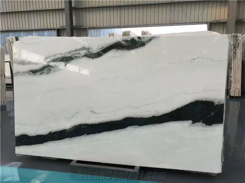 Modern Indoor Designs Polished Panda White Marble Floor Wall Tiles