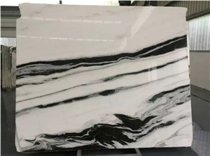 Modern Indoor Designs Polished Panda White Marble Floor Wall Tiles