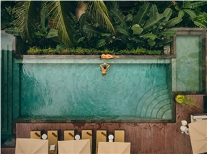 Bali Green Stone Sukabumi Pool Tiles Pedra Hijau