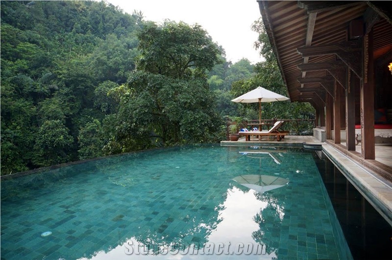 Bruta Sukabumi Green Stone Rough Face Wall Tiles