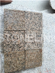 G682 Yellow Porphyry Granite, G682 Cube Stone, G682 Cobble Stone
