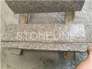 G687 China Cherry Red Granite Side Stone, Road Kerbstone