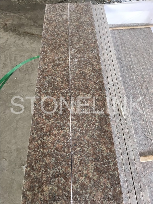 G687 Granite Steps & Riser,Gutian Taohua Hong Stair Treads