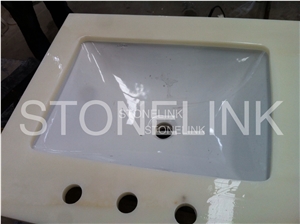 Guangxi White Countertops, White Marble Kitchen Island Tops