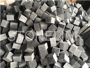 Zhangpu Black Basalt Cobble Stones, Country Road Pavers, Walkway Pavers, Natural Split Cube Stones