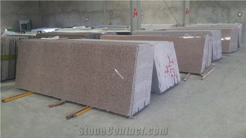 Rosy Pink Granite Slabs, Tiles