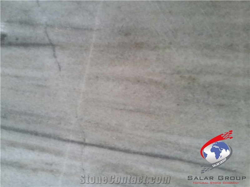 Silver & Gray Marble Slab+Persian Silver