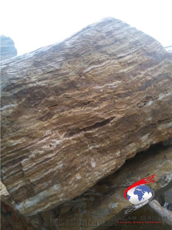 Yellow Travertine Block