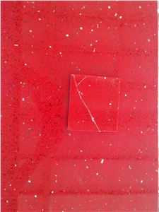 Perfab Red Quartz Stone Countertops for Kitchen,Kitchen Worktop
