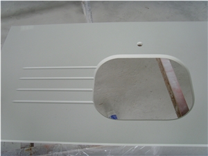 Solid Surface Bathroom White Color Vanity Top Solid Surface Bathroom White Color Vanity Top