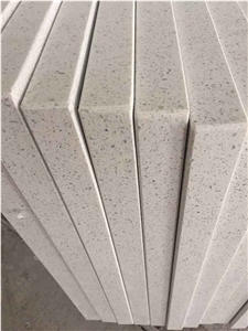 White Sparkle Quartz Stone Countertop for Kitchen Top