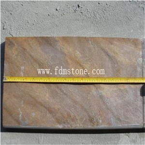 30*30cm High Quality Natural Multicolor Rusty Slate Swimming Pool Coping Stones