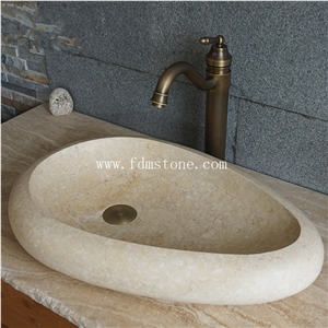 Absolute Black Brushed Natural Stone Oval Sink,Hotel Toilet Project Use,Handwash Basin Stone