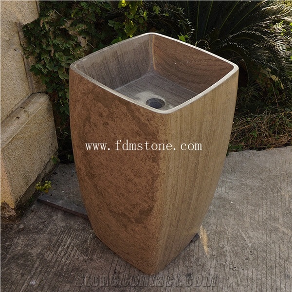 Absolute Black Brushed Natural Stone Oval Sink,Hotel Toilet Project Use,Handwash Basin Stone