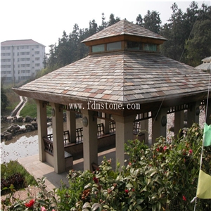 Cheap and Natural Chinese Rustic Slate Roof Tiles Square Roof Covering and Coating