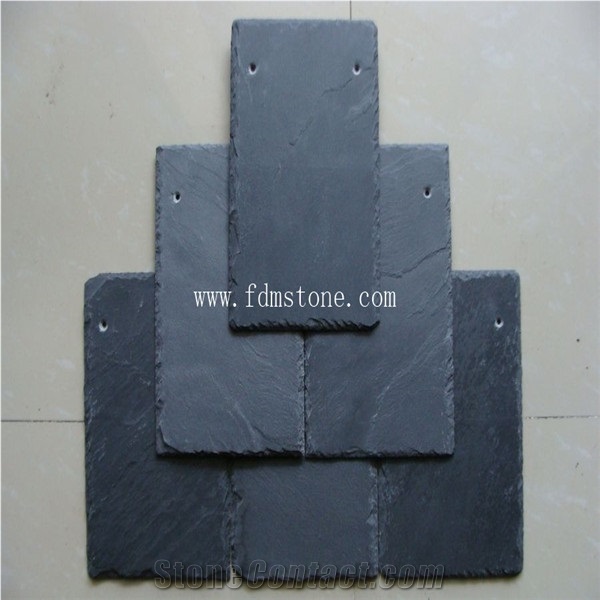 Cheap and Natural Chinese Rustic Slate Roof Tiles Square Roof Covering and Coating