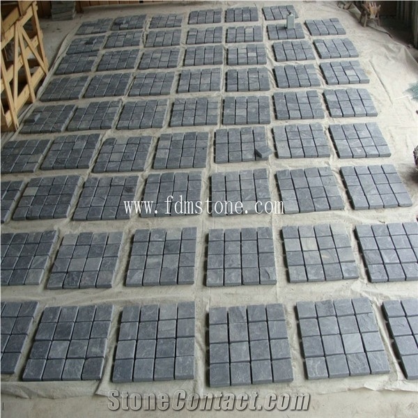 Cheap Flagstone Black Color Natural Outdoor Slate Stepping Stones, Slate Walkway Patterns Paving Stone