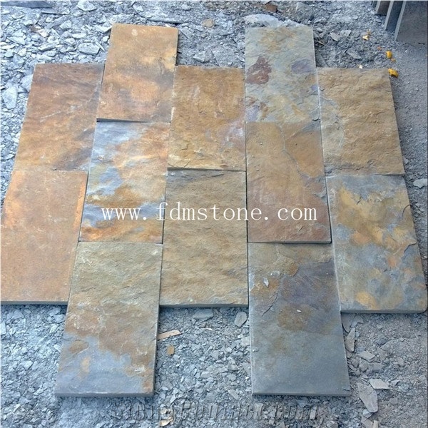 Made-In-China Natural Rusty Slate Paving Stone,Flooring Tiles