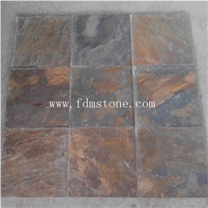 Made-In-China Natural Rusty Slate Paving Stone,Flooring Tiles