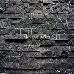 Nature Sunny Yellow Marble Cultured Stone, Split Wall Cladding Stacked Stone Decorative Veneer,Z Shape Panel Ledgestone