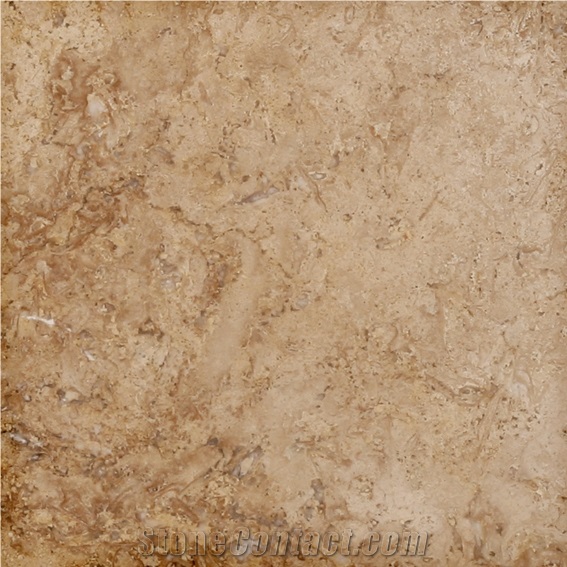 Beige Yellow Travertine Stone Covering Tiles Pattern