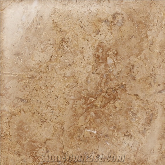 Beige Yellow Travertine Stone Covering Tiles Pattern