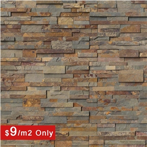 On Sale Cheap Mini Panel Thin China Slate Stone Wall Panel, Ledge Stone Veneer Clearance