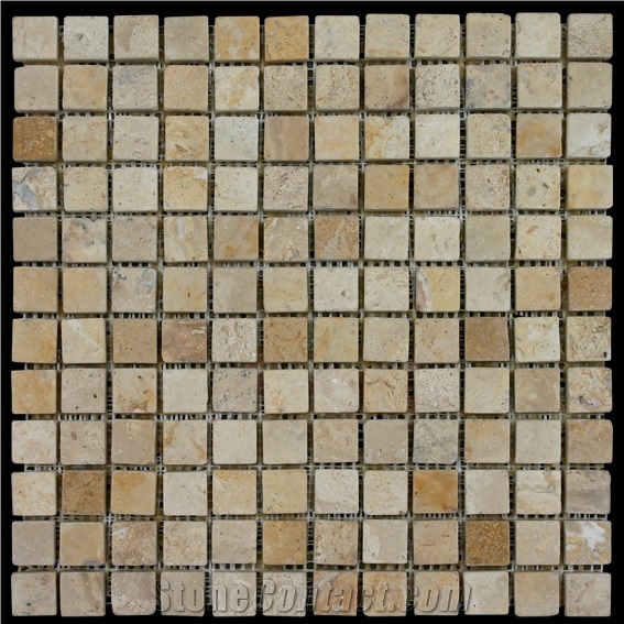 Stone Mosaic, Beige Travertine Mosaic