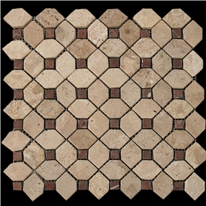 Stone Mosaic, Beige Travertine Mosaic