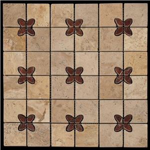Stone Mosaic, Beige Travertine Mosaic
