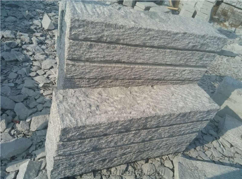 G341 Cheapest Grey Granite Kerbstones Pineappled Surface