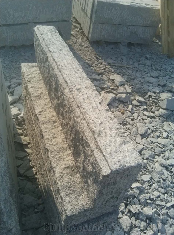 G341 Cheapest Grey Granite Kerbstones Pineappled Surface