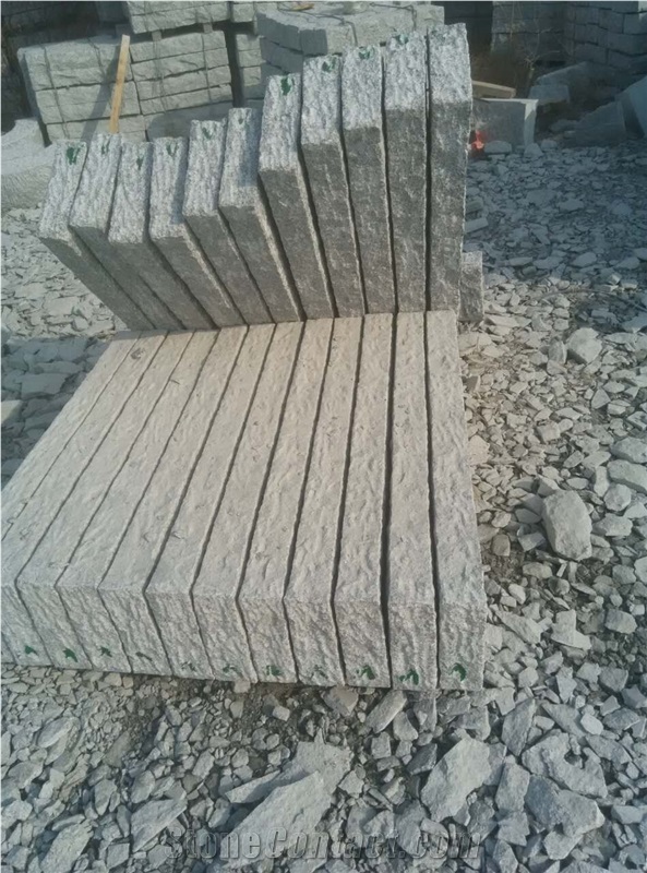 G341 Cheapest Grey Granite Kerbstones Pineappled Surface