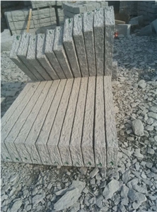G341 Cheapest Grey Granite Kerbstones Pineappled Surface