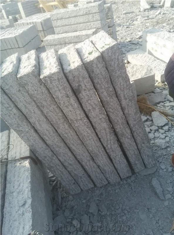 G341 Cheapest Grey Granite Kerbstones Pineappled Surface