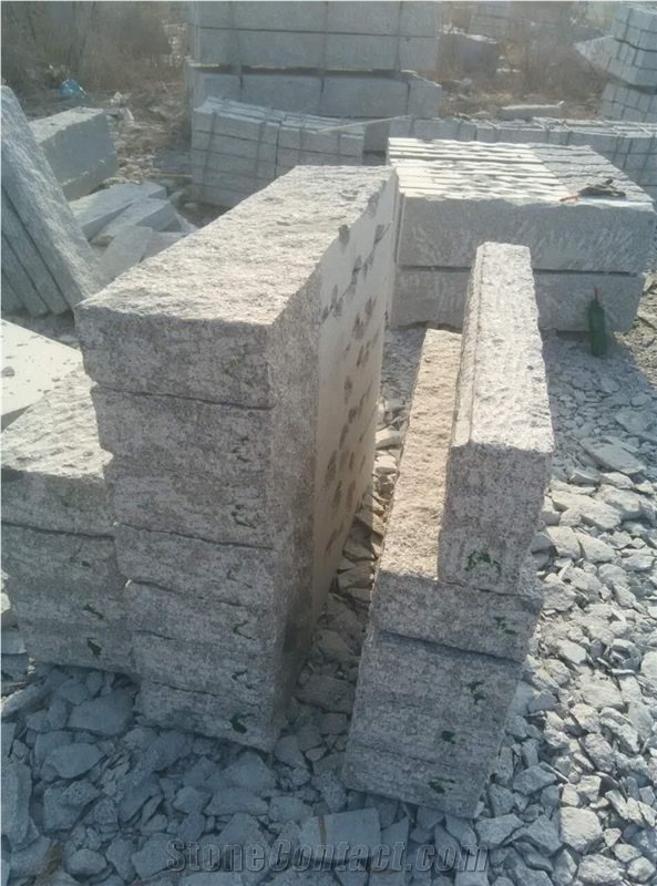 G341 Cheapest Grey Granite Kerbstones Pineappled Surface