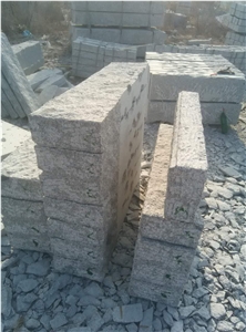 G341 Cheapest Grey Granite Kerbstones Pineappled Surface