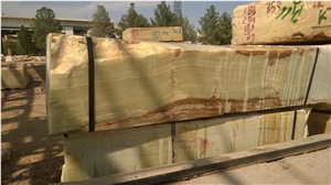 Leaf Green Onyx, Onice Verde Persiano Green Onyx Block
