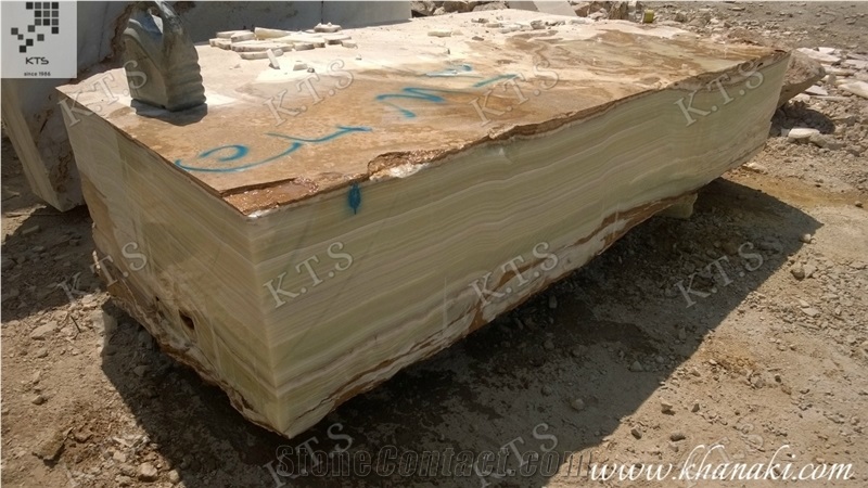 Leaf Green Onyx, Onice Verde Persiano Green Onyx Block