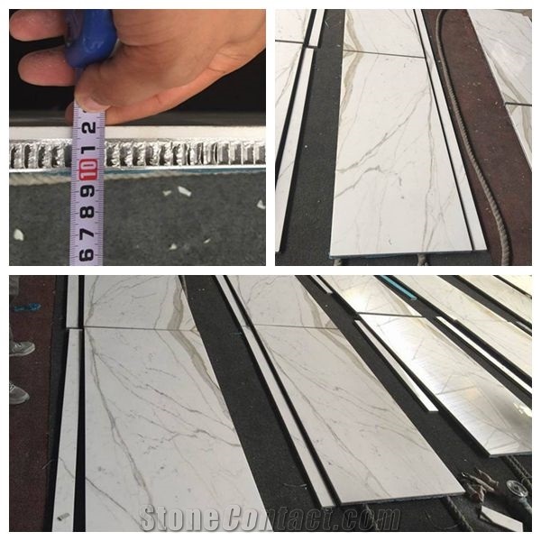 Calacatta Gold Marble Honeycombs, Aluminum Honeycomb Panel,Calacatta White Composite Marble Honeycomb Aluminum Panel Natrual Marble Slab for Sale