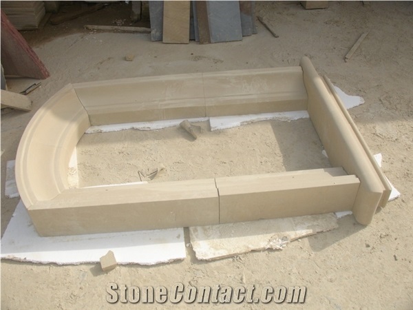 Beige Window Sills,Sandstone Window Surround