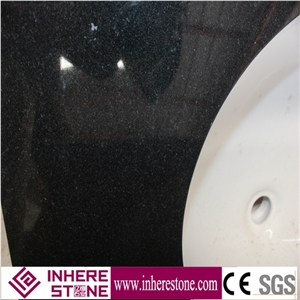 China Natural Shanxi Black Granite Bathroom Countertop and Vanity Top