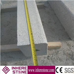 Chinese Hubei G603 Granite,Grey Granite Flamed Kerbstone, G603 Sawn Cut Curbstone