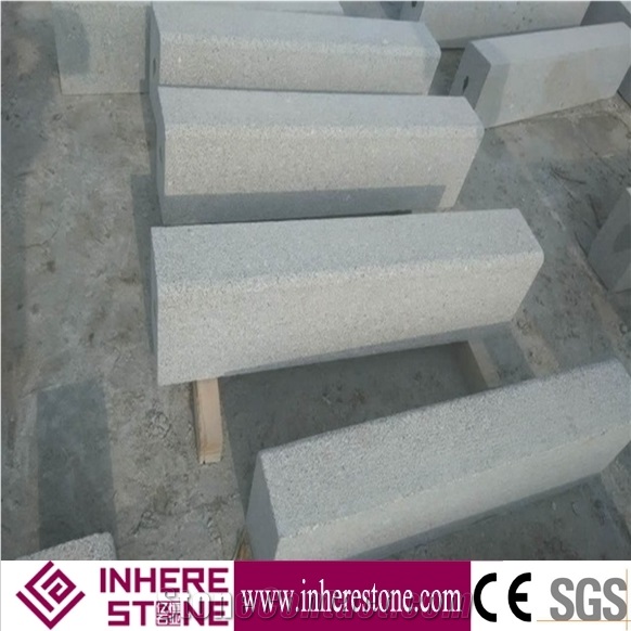 Chinese Hubei G603 Granite,Grey Granite Flamed Kerbstone, G603 Sawn Cut Curbstone