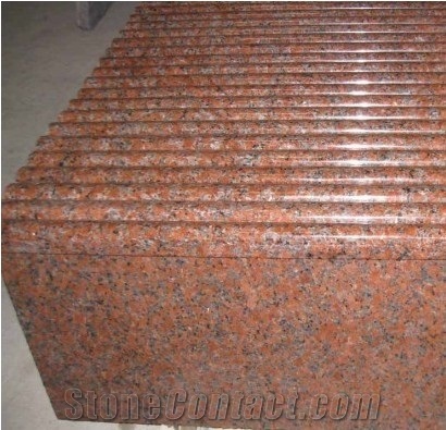 G562 Granite Stair Steps,Red Maple Leaf Deck Stair Riser,G562 Red Stair Treads,Granite Staircase