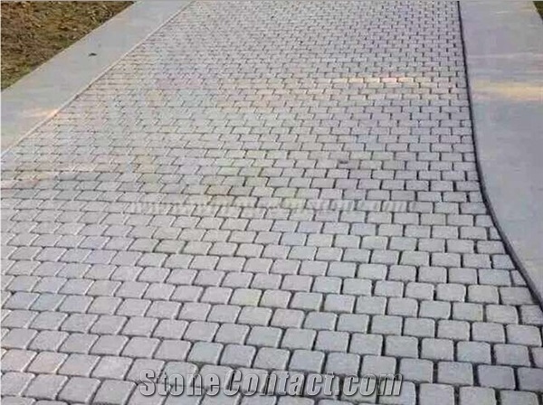 G654 Driveway Paving Stone,Dark Grey Granite Patio Pavers Stone,Granite Cube Stone