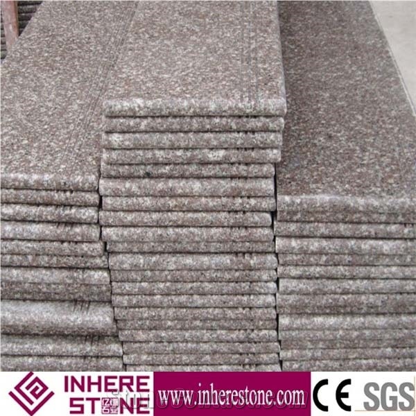 G664 Granite Steps,Indoor Stair Riser,G664 Cheap Granite Deck Stair Treads,Red Granite Staircase